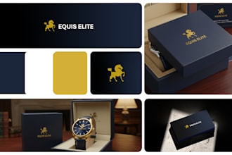 design a luxury brand identity with a premium logo