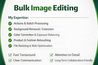 bulk image retouching using photoshop batch process