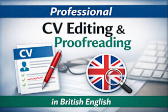 help with editing into professional british english