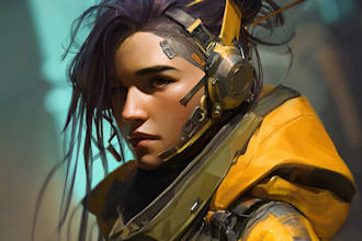 make a fantasy sci fi and fantasy sci fi character