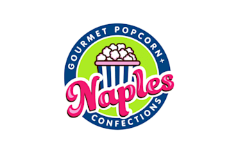 design food new popcorn company logo for your business