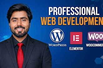 build a wordpress website,blog or woocommerce store with elementer pro