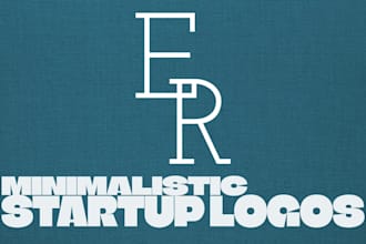 design a clean minimal logo for your startup or small business