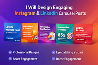 design engaging instagram and linkedin carousel posts