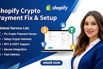 fix or setup crypto payment gateway on shopify