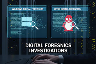 perform windows and linux digital forensics investigations