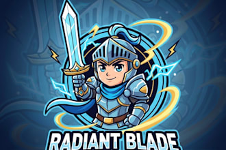 create a knight mascot logo with t shirt design