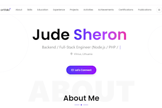 create a modern portfolio