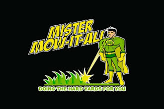 design colorful greatest lawn company logo