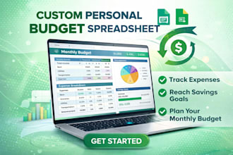 create a custom personal budget spreadsheet in excel or google sheets