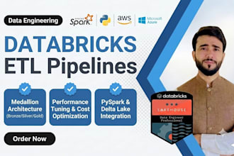 build databricks etl pipelines using python on AWS and azure