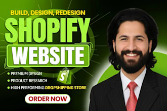 build design or redesign a shopify dropshipping store