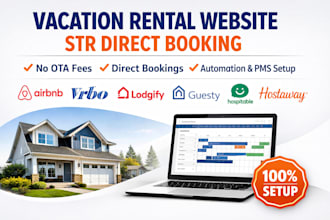 design professional vacation rental and str booking websites