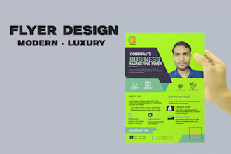 luxury flyer design for business and events