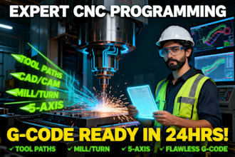 do cnc programming, g code and toolpaths using PTC creo