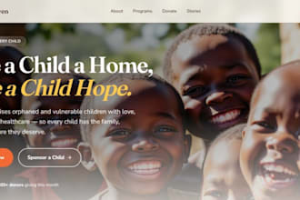 design nonprofit website, political website, ngo website, nonprofit landing page