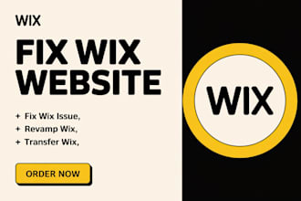 design and transfer wix studio website, wix website redesign, wix, wix studio
