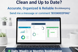 do xero and qbo bookkeeping cleanup and bank reconciliation