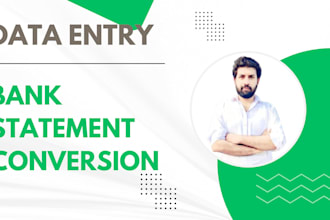 convert your invoice or bank statement into excel