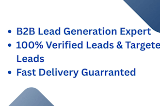 do targeted b2b  lead generation with verified emails