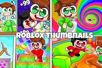 design eye catching roblox thumbnails for youtube