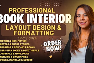 do book formatting, book layout design, kindle ebook format, book cover design