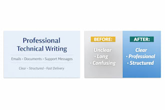 write and proofread professional and technical emails clearly