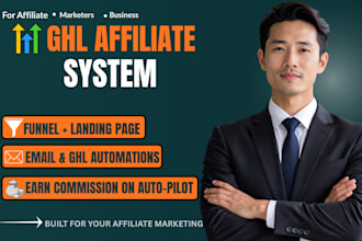 build gohighlevel sales funnel ghl automation website for affiliate marketing