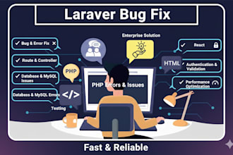 fix laravel bugs, errors, and issues professionally