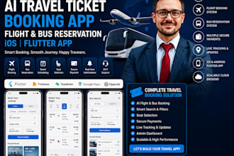 build ai travel ticket booking app flight and bus reservation ios flutter app