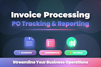 do invoice processing, po tracking and reporting accurately