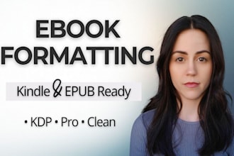 professionally format your ebook for kindle and epub