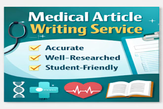 write medical, health and clinical articles