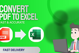 convert PDF to excel in clean, editable spreadsheets