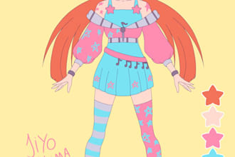 design fantasy vtuber or oc characters