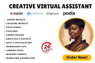 build kajabi online course site, kajabi website, kajabi sales funnel, podia