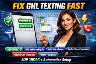 set up gohighlevel a2p 10dlc SMS automation workflows