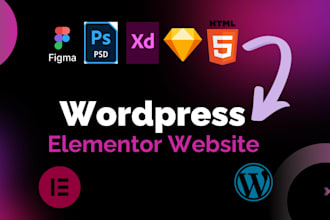 convert PSD, figma, xd to wordpress responsive website design