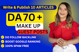 write and publish makeup guest posts for fashion and beauty websites