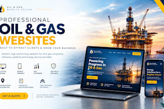 design oil and gas website for petroleum and energy companies