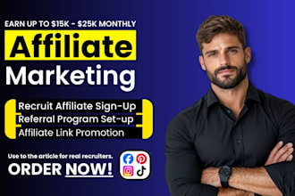 recruit influencer affiliate, affiliate signup, mlm members, affiliate leads