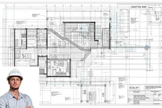do engineering drawing mechanical technical hvac design cad drafting house plan