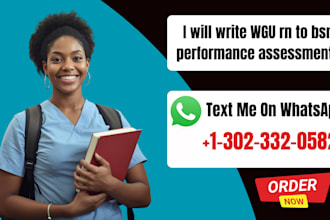 write wgu rn to bsn performance assessments