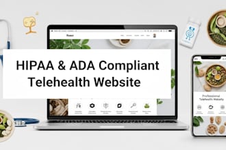 do hipaa compliant telehealth, telemedicine, naturopathy, ada compliance website