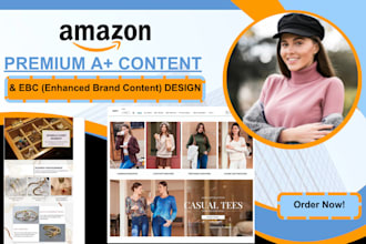 design amazon enhanced brand content ebc, a plus content product listing images