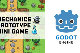 create custom game mechanics, systems, prototype for pc, web, mobile in godot
