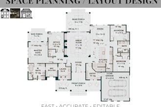 create efficient space planning and layout for your project