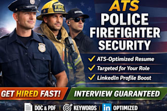 write ats police resume firefighter cv security resume with optimized linkedin
