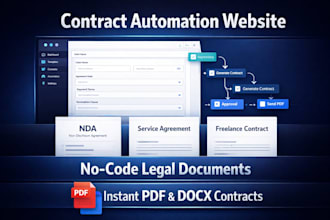 contract automation website no code creation legal docs easy business contract