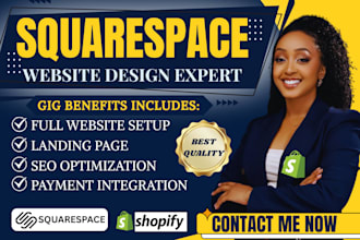 do squarespace website design, shopify workflow, squarespace website redesign